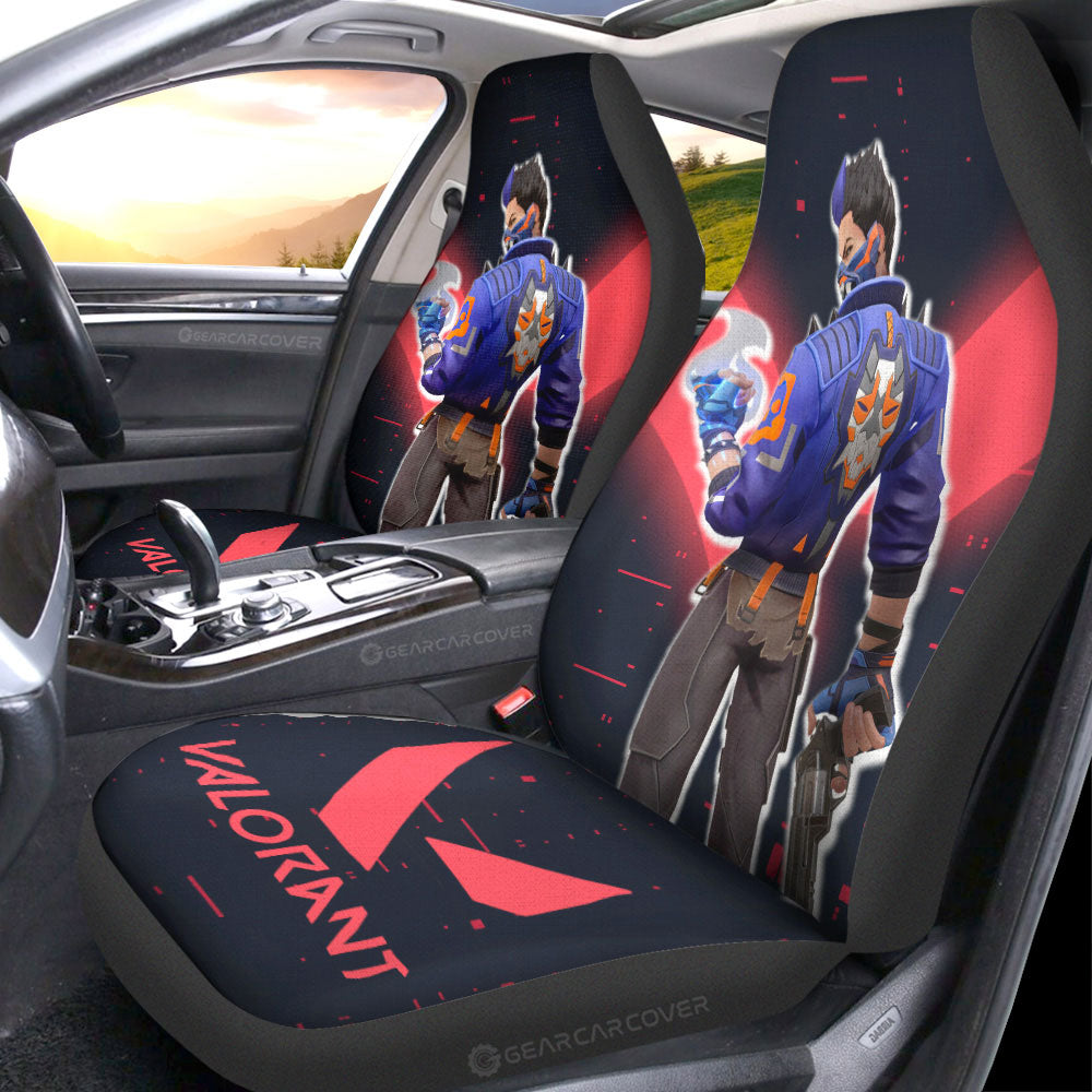 Yoru Car Seat Covers Custom Valorant Agent