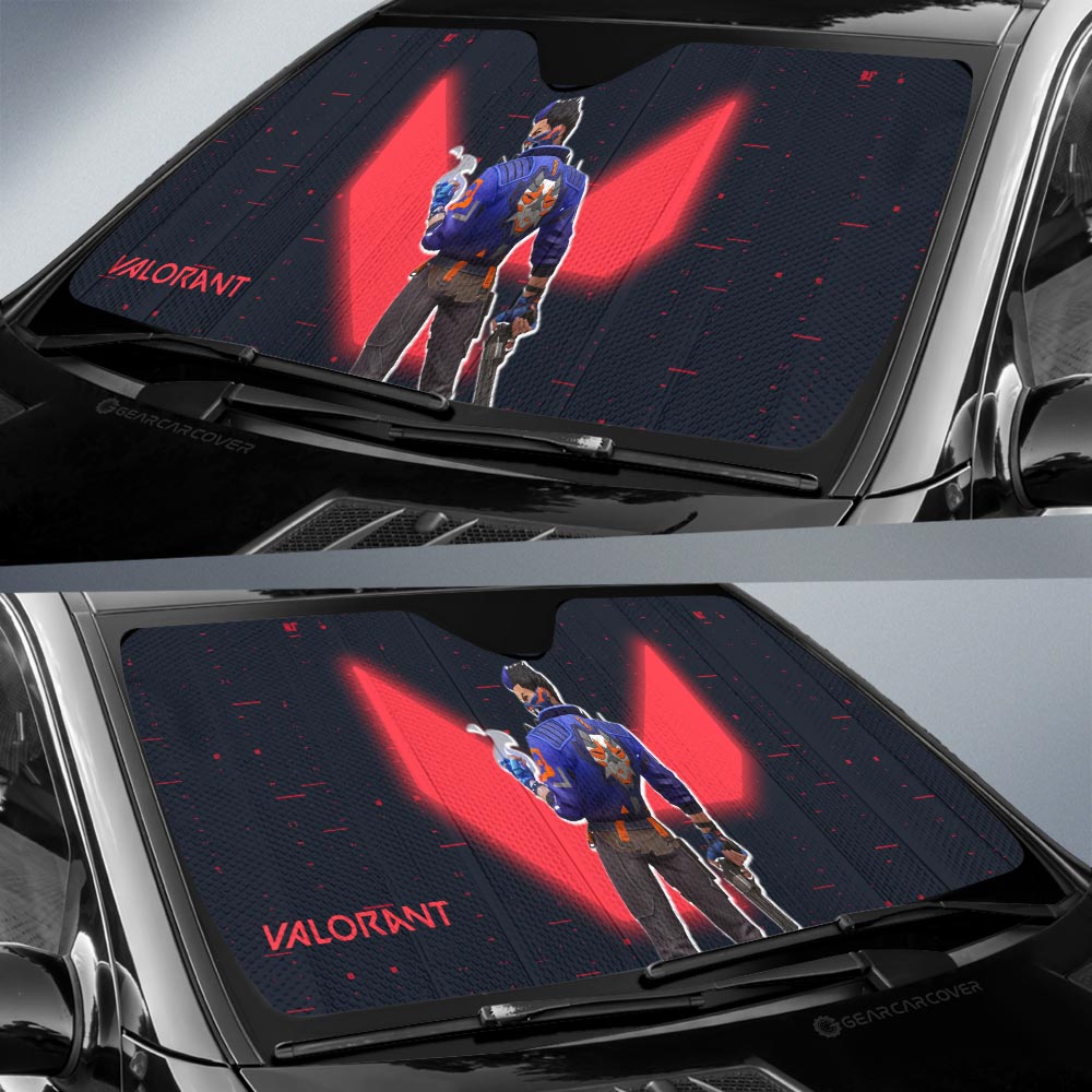Yoru Car Sunshade Custom Valorant Agent