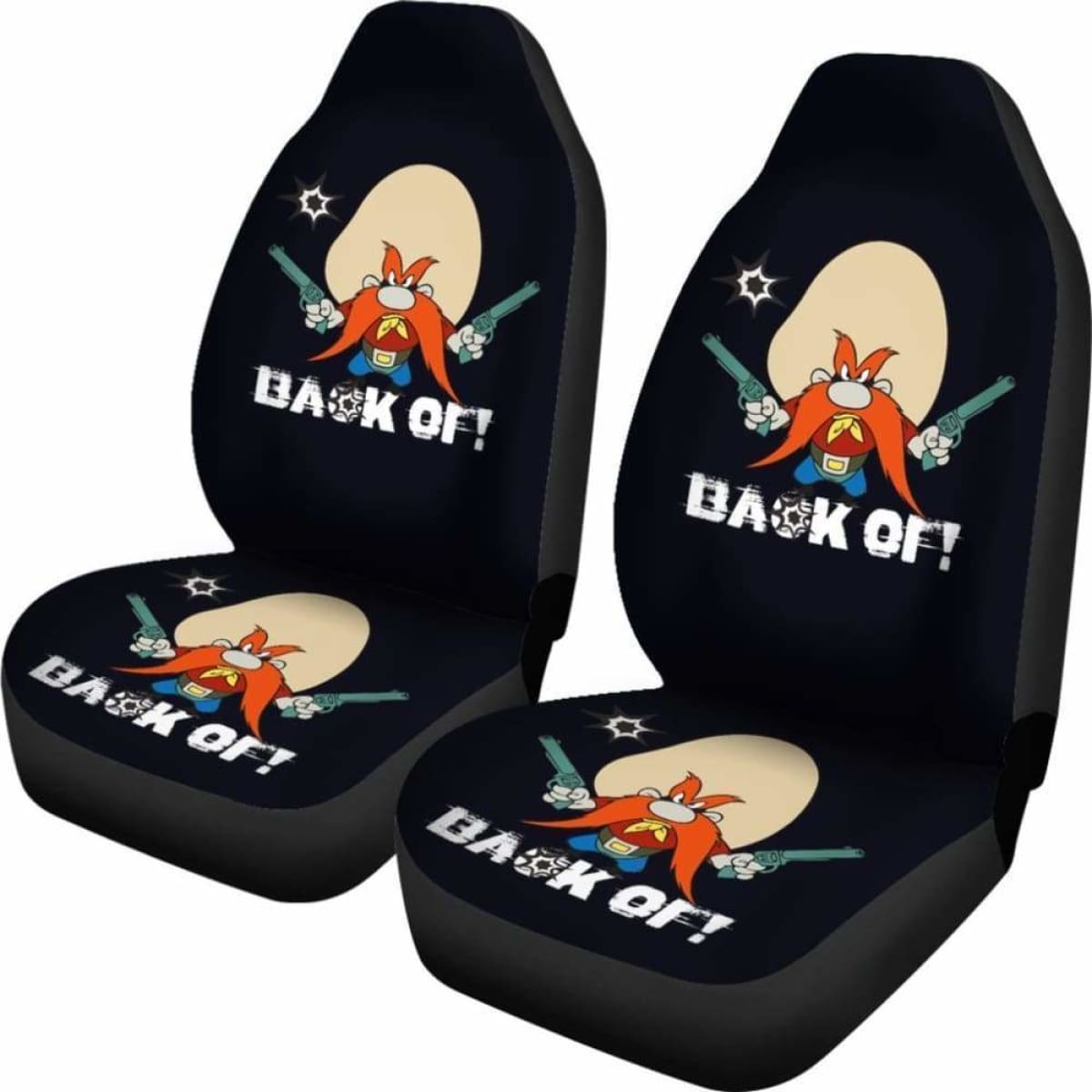 Yosemite Sam Car Seat Cover Looney Hand With Gun Fan Gift Universal Fit 051012