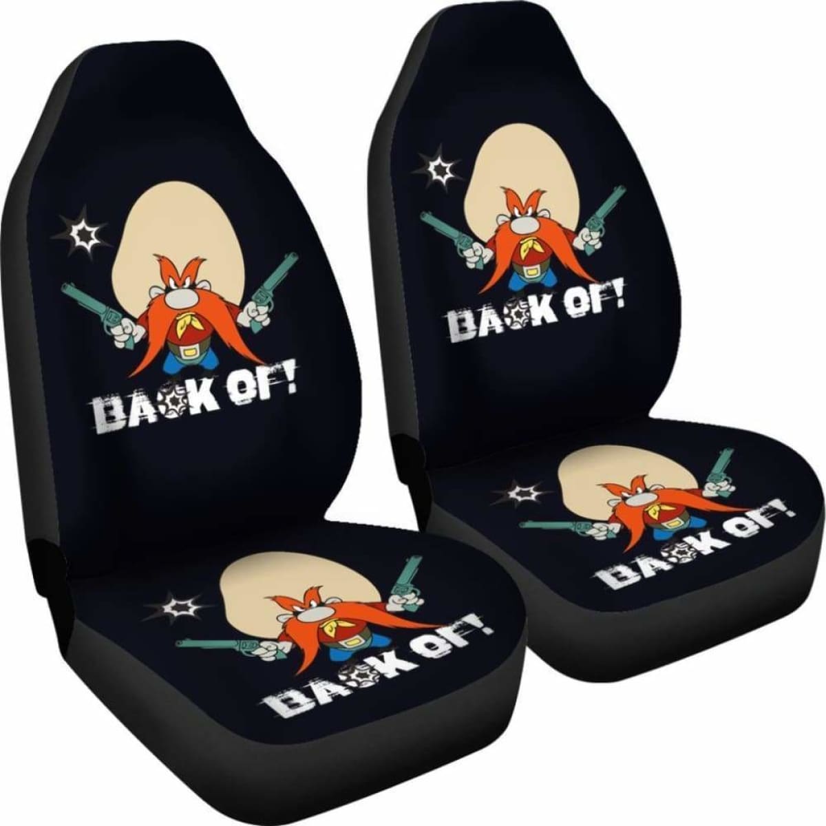Yosemite Sam Car Seat Cover Looney Hand With Gun Fan Gift Universal Fit 051012