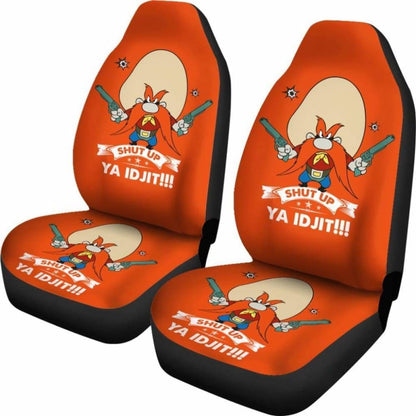 Yosemite Sam Car Seat Cover Looney Shut Up Ya Idjit Fan Gift Universal Fit 051012