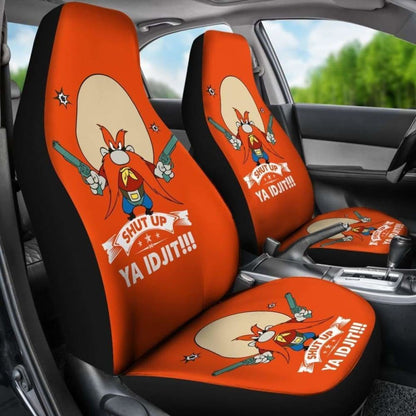 Yosemite Sam Car Seat Cover Looney Shut Up Ya Idjit Fan Gift Universal Fit 051012