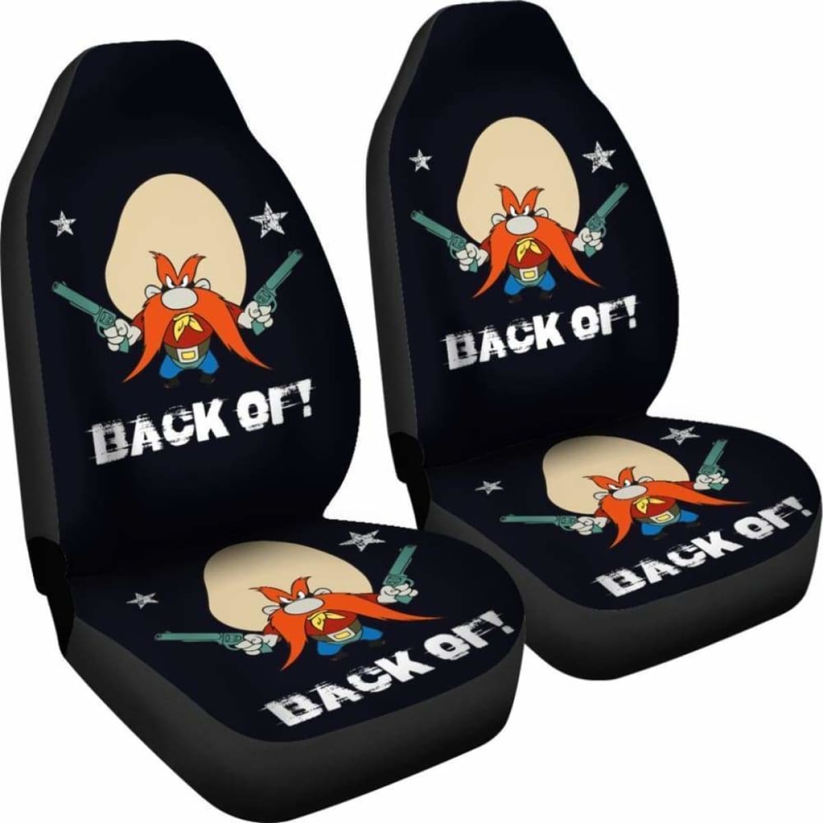 Yosemite Sam Car Seat Cover Looney Tunes Back Off Gift Fan Universal Fit 051012