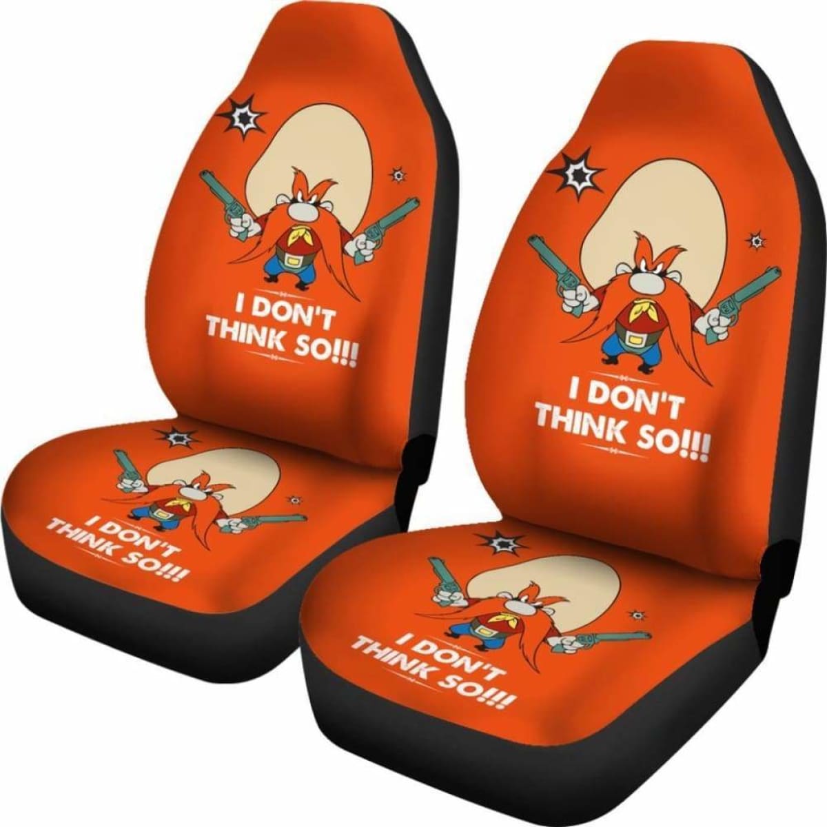Yosemite Sam Car Seat Covers  Looney I Don'T Think So Fan Gift Universal Fit 051012