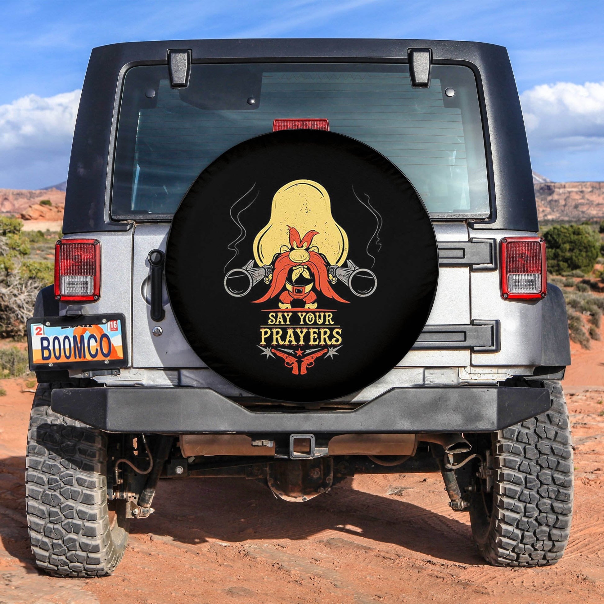 Yosemite Sam Funny Spare Tire Cover