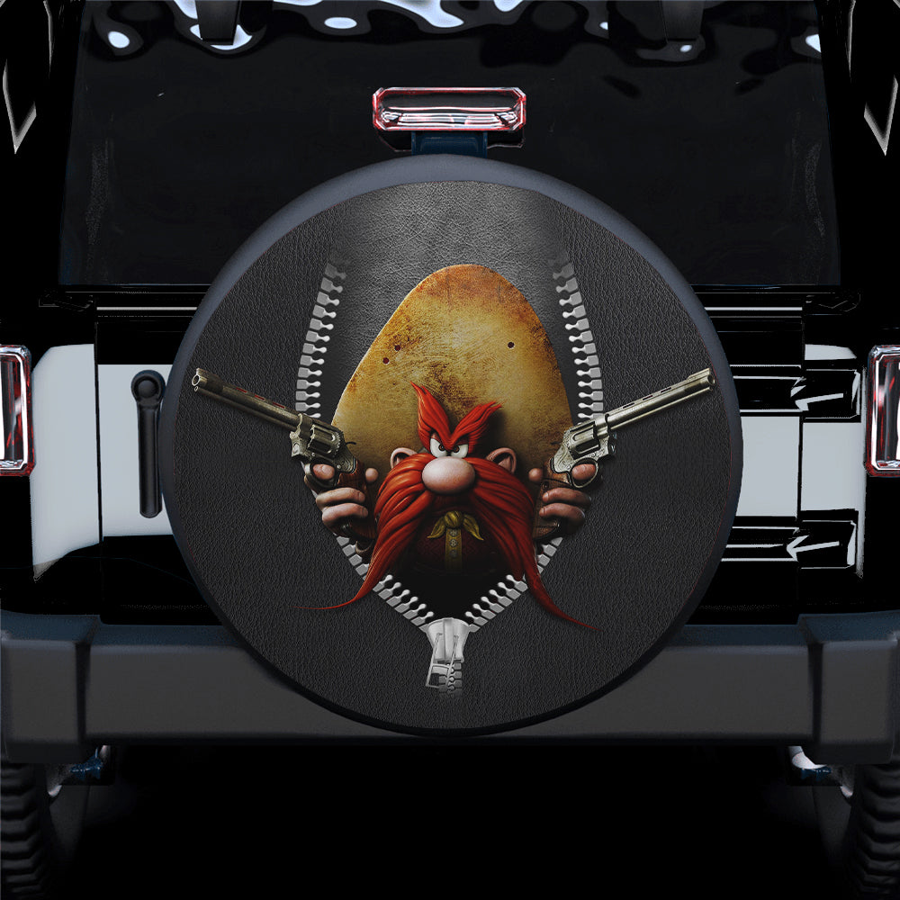 Yosemite Sam Looney Tune Zipper Car Spare Tire Cover