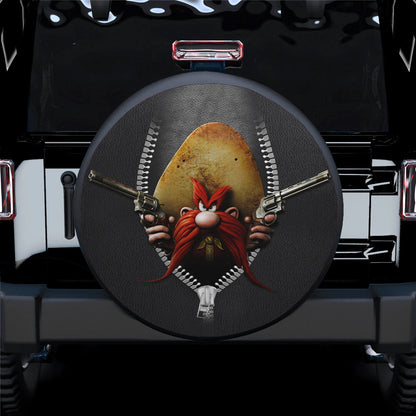 Yosemite Sam Looney Tune Zipper Car Spare Tire Cover