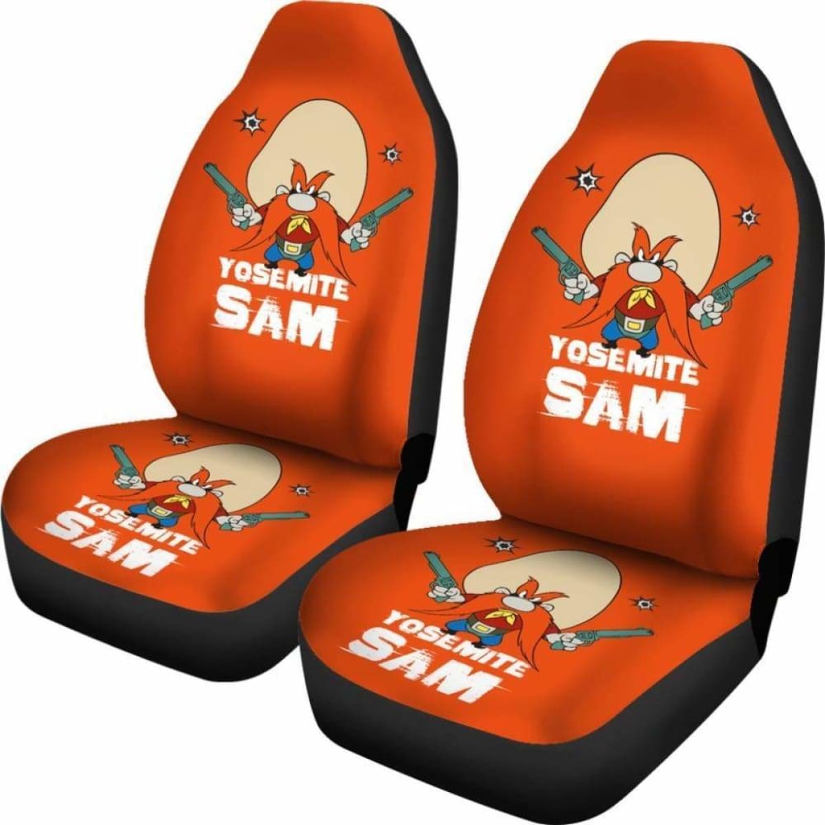 Yosemite Sam Looney Tunes Car Seat Cover Gun On Hands Fan Gift Universal Fit 051012