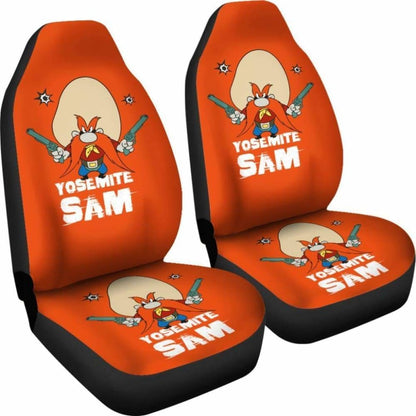 Yosemite Sam Looney Tunes Car Seat Cover Gun On Hands Fan Gift Universal Fit 051012