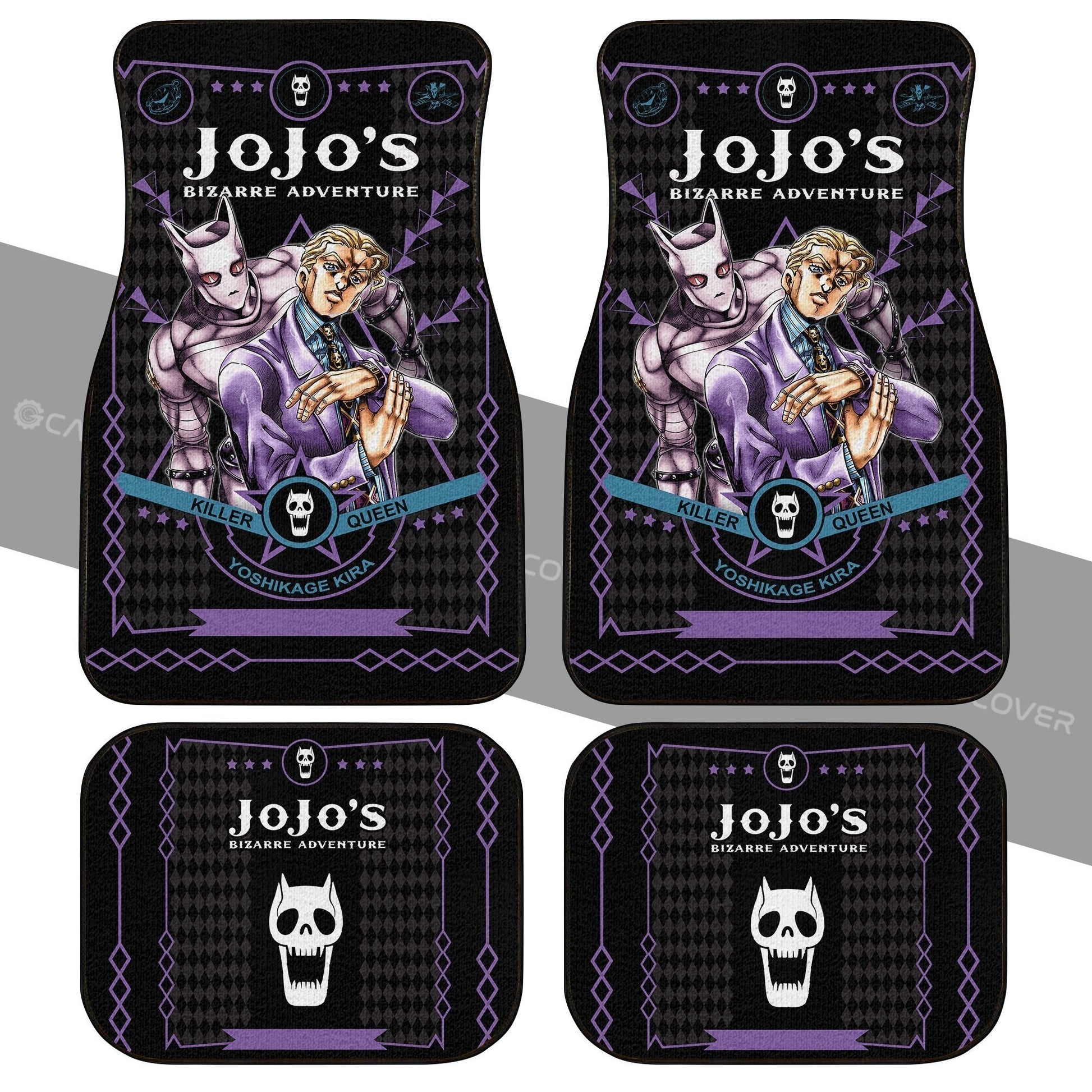 Yoshikage Kira Car Floor Mats Custom Anime JoJo's Bizarre Car Accessories