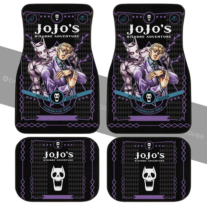 Yoshikage Kira Car Floor Mats Custom Anime JoJo's Bizarre Car Accessories