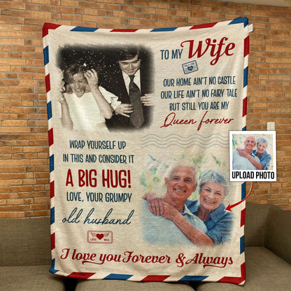 You Are My Queen Forever - Personalized Photo Blanket