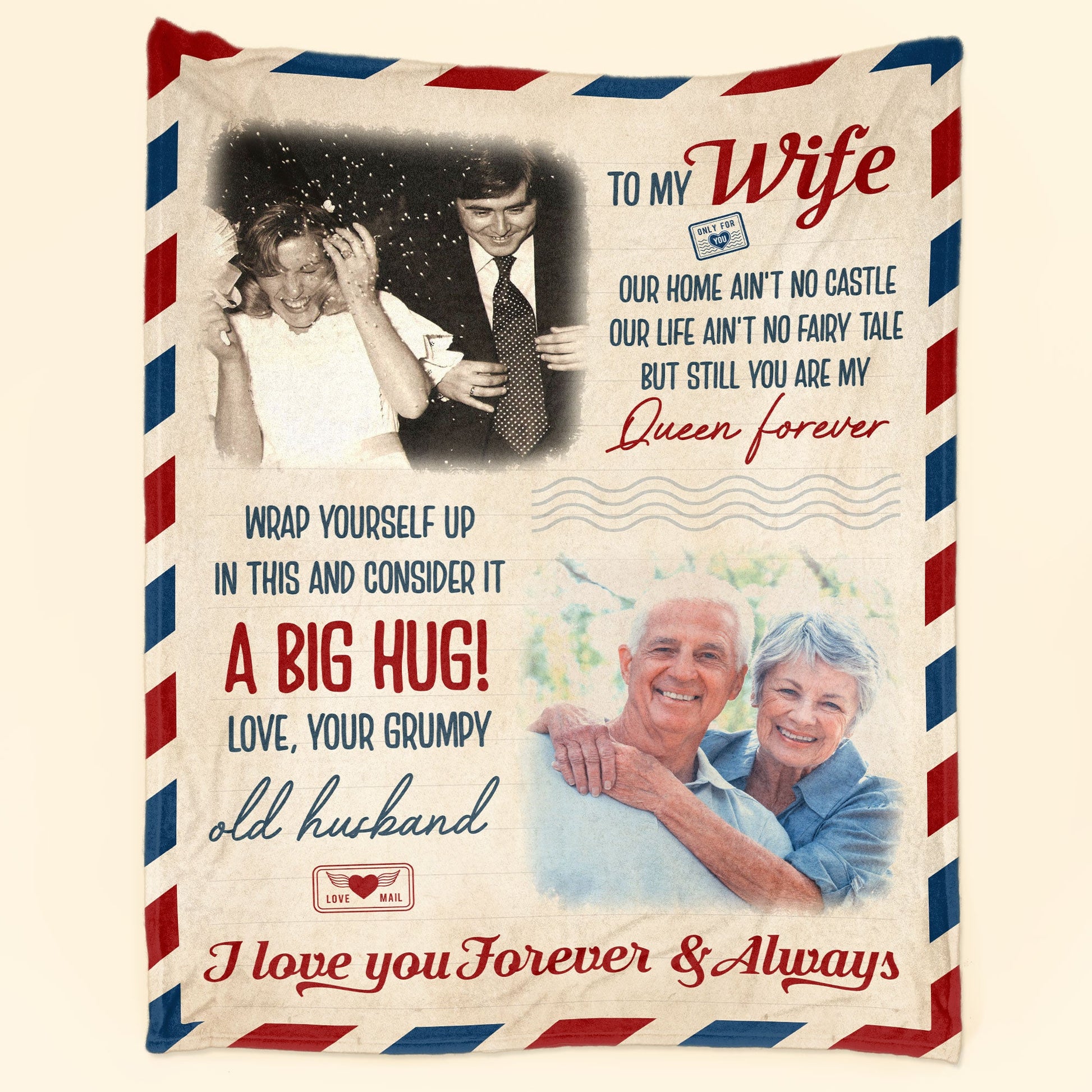 You Are My Queen Forever - Personalized Photo Blanket