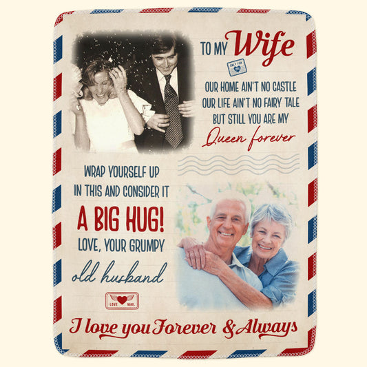 You Are My Queen Forever - Personalized Photo Blanket