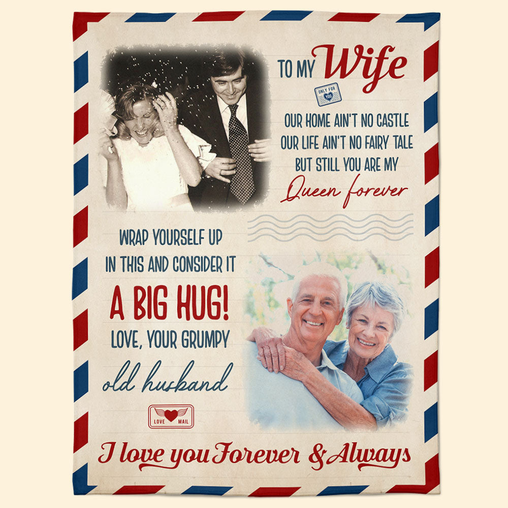 You Are My Queen Forever - Personalized Photo Blanket