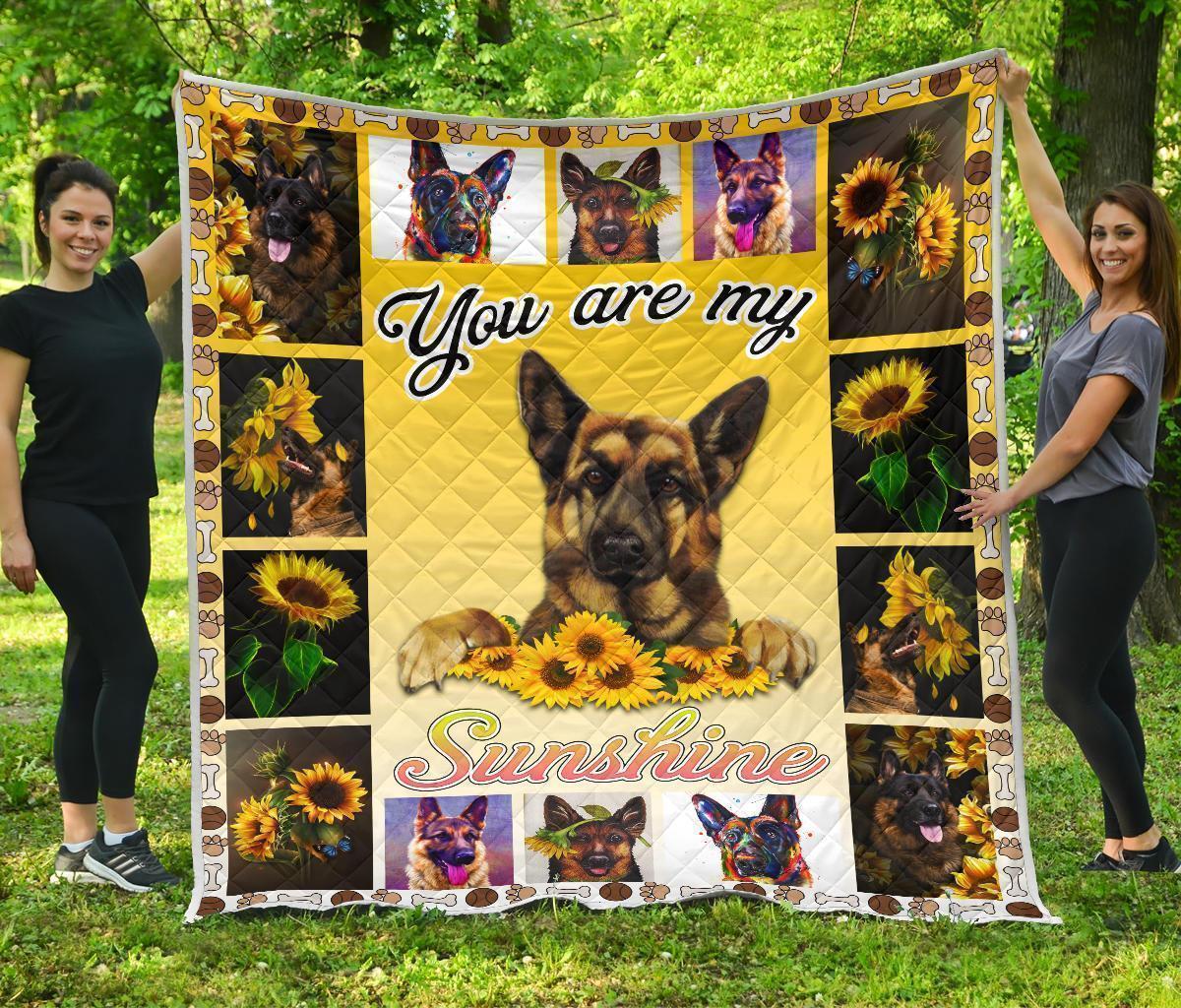 You Are My Sunshine German Shepherd Blanket Dog Lover