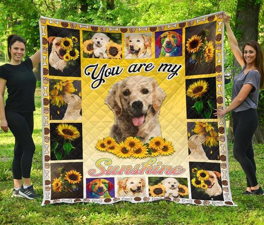 You Are My Sunshine Labrador Quilt Blanket Dog Lover