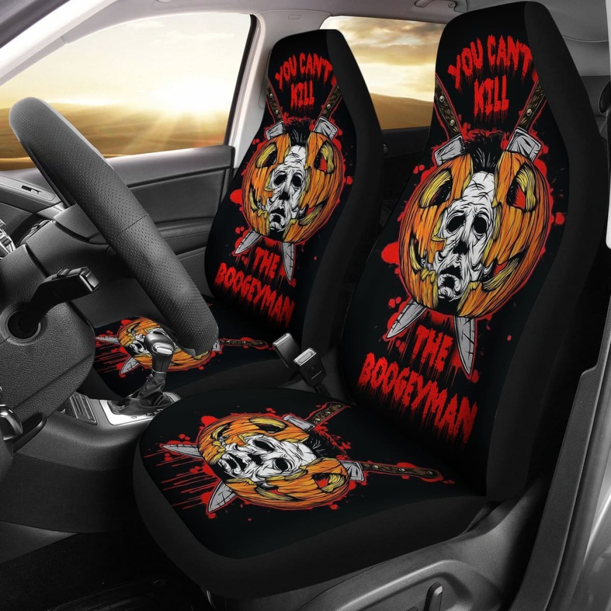 You Can't Kill The Boogeyman Michael Myers Car Seat Covers Universal Fit 103530