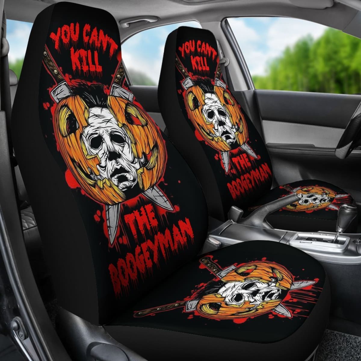 You Can't Kill The Boogeyman Michael Myers Car Seat Covers Universal Fit 103530