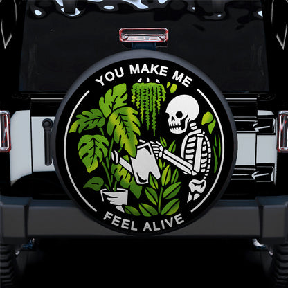 You Make Me Feel Alive Skull Jeep Car Spare Tire Cover