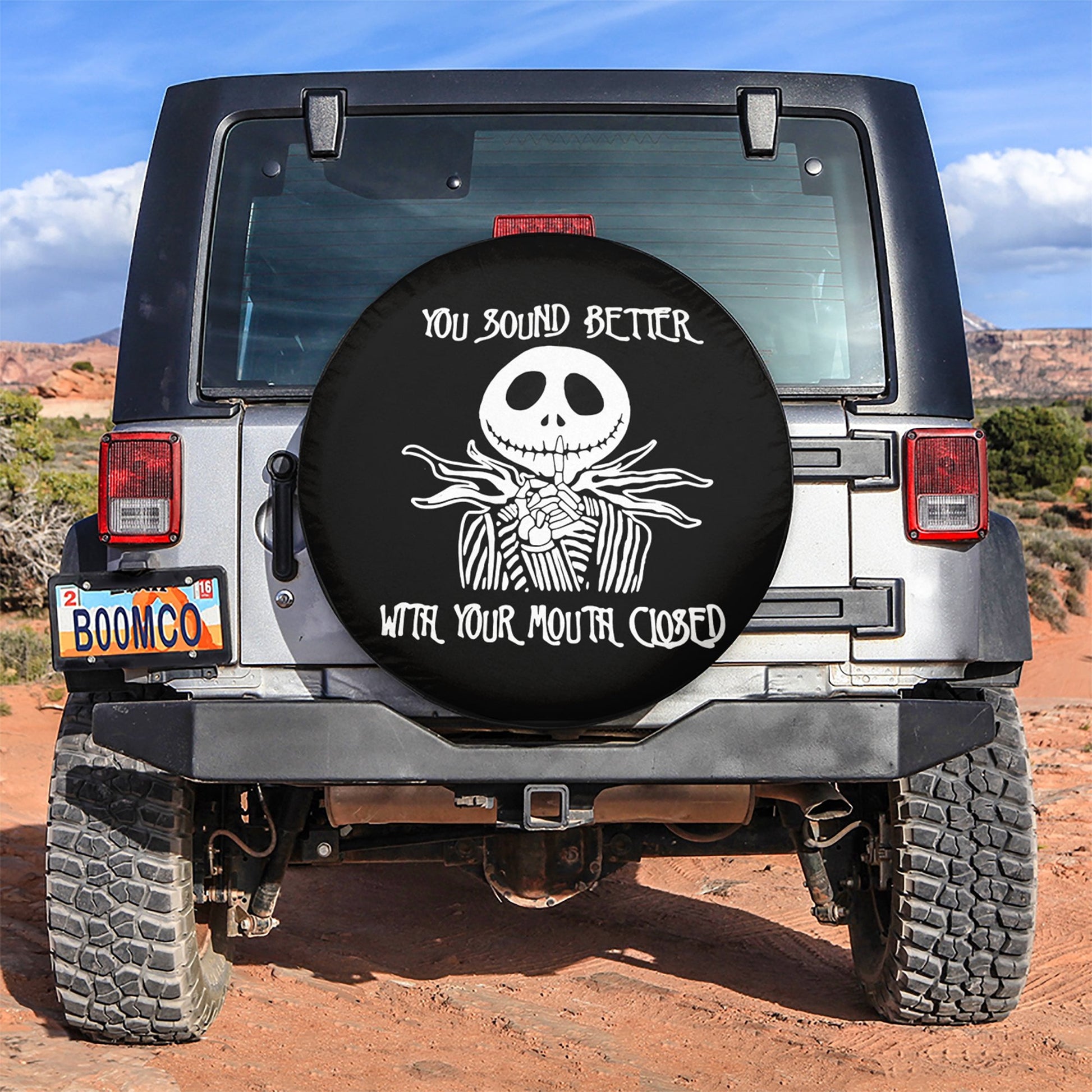 You Sound Better Jack Skellington Nightmare Before Christmas Car Spare Tire Cover