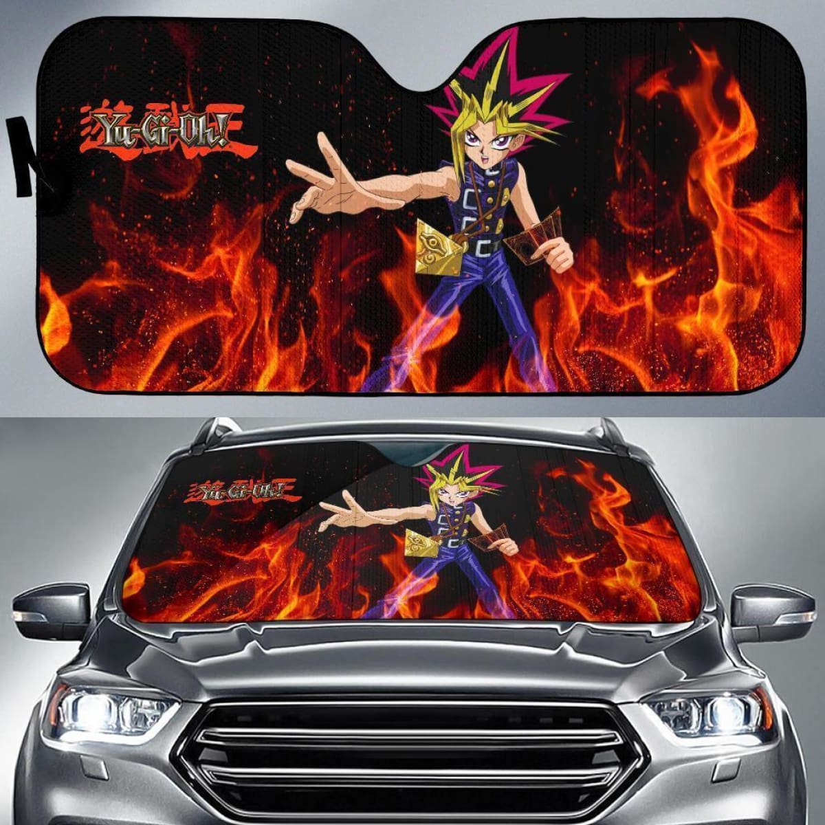 Yu-Gi-Oh Card Master Anime Auto Sun Shade Nh07 Universal Fit 111204
