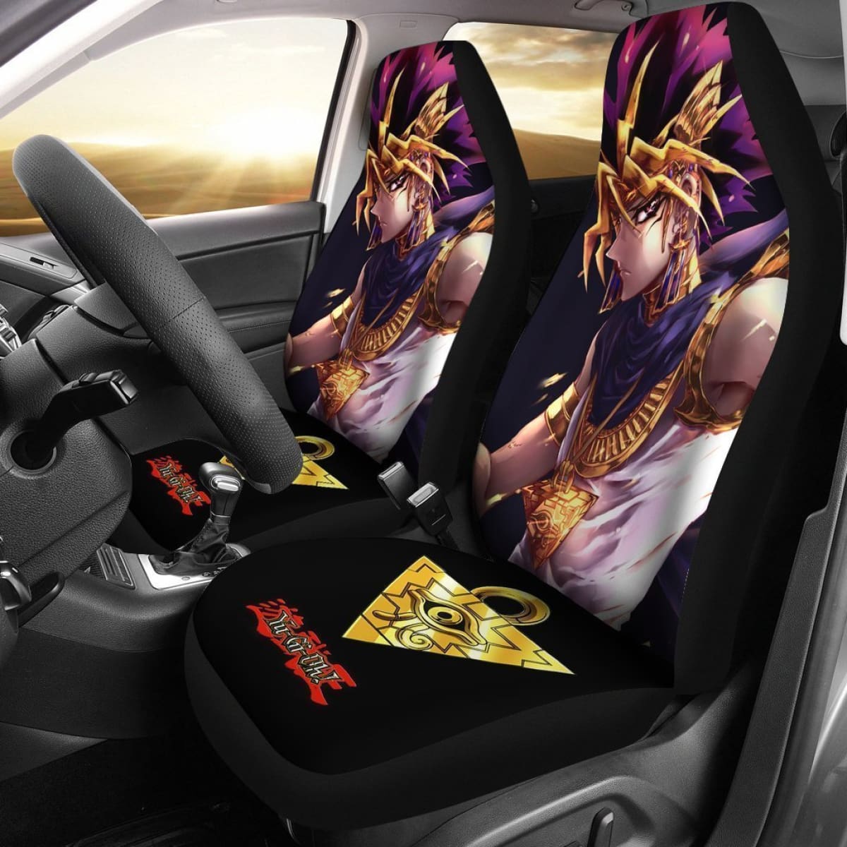 Yugi Muto Triangle Pendant Necklace Yugioh Car Seat Covers Lt04 Universal Fit 225721