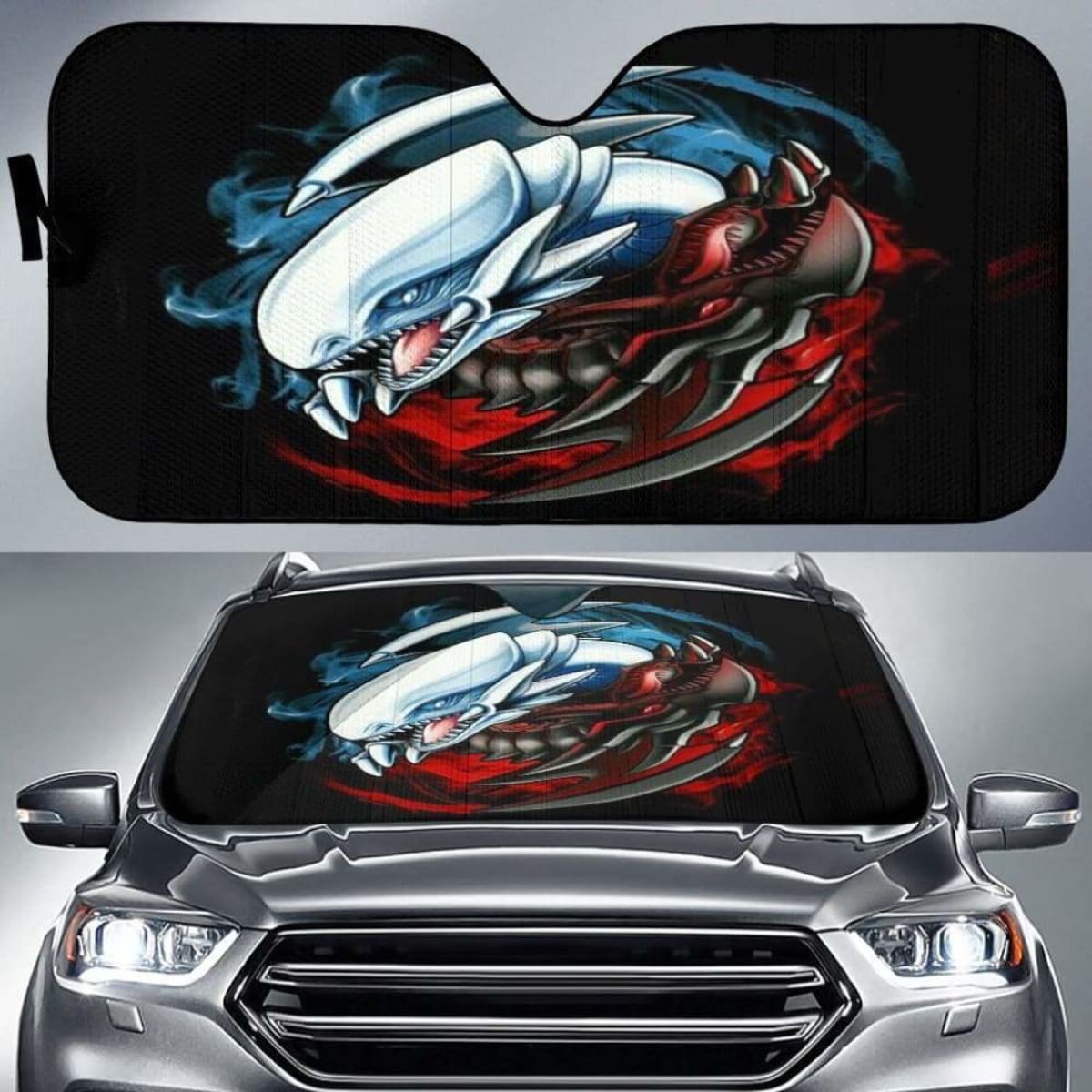Yugioh Dragon Auto Sun Shades 918b Universal Fit