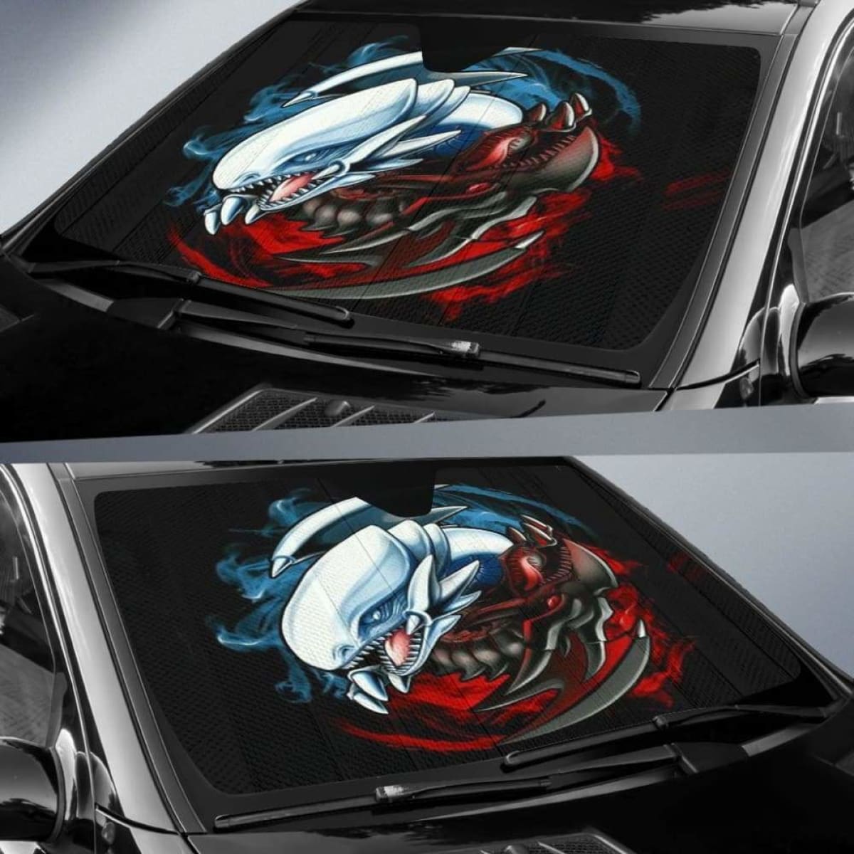 Yugioh Dragon Auto Sun Shades 918b Universal Fit