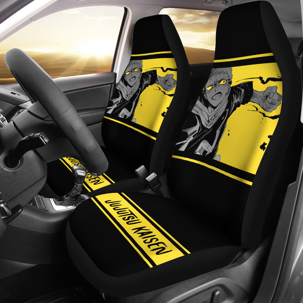 Yuji Itadori Jujutsu KaiSen Anime Car Seat Covers Fan Gift Ci0611