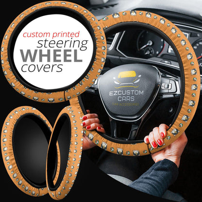 Yuu Nishinoya Anime Steering Wheel Cover Custom Haikyuu Anime Car Accessories