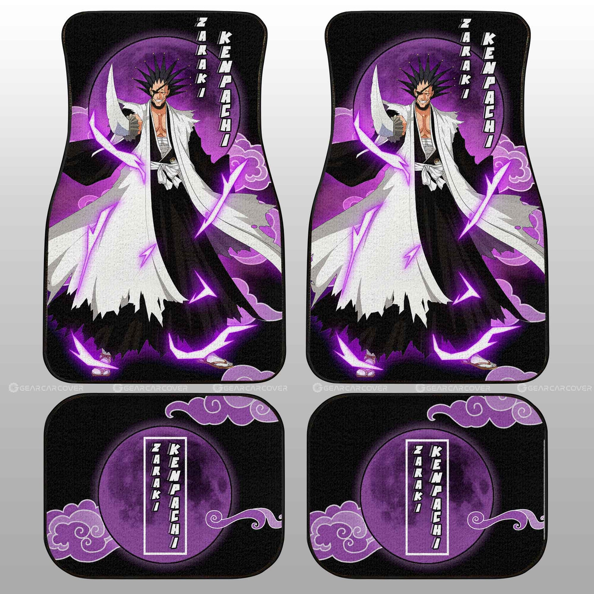 Zaraki Kenpachi Car Floor Mats Custom Bleach Anime Car Accessories