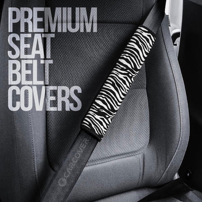 Zebra Seat Belt Covers Custom Animal Skin Printed Car Interior Accessories