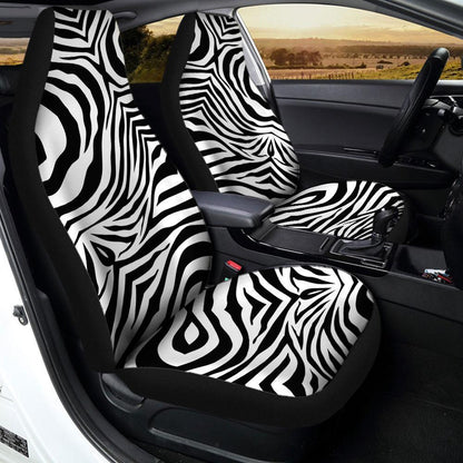 Zebra Skin Car Seat Covers Custom Printed Car Accessories