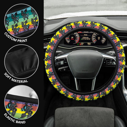 Zekrom Anime Custom Car Steering Wheel Cover
