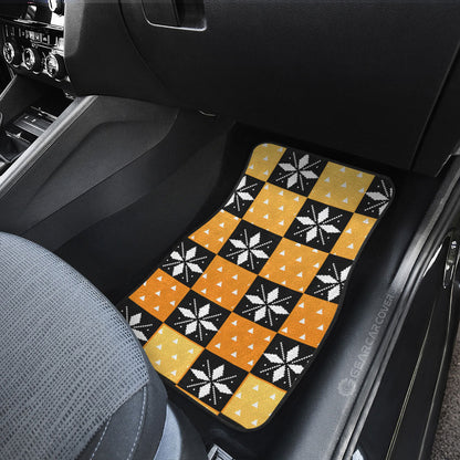 Zenitsu Agatsuma Car Floor Mats Custom Anime Car Accessories