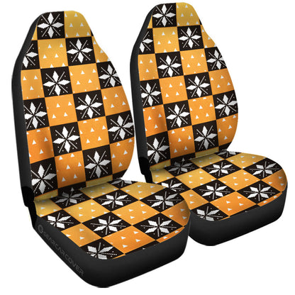 Zenitsu Agatsuma Car Seat Covers Custom Anime Car Accessories
