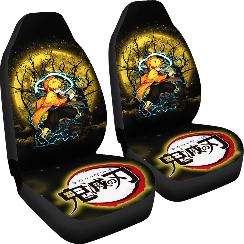 Zenitsu Demon Slayer Moonlight Car Seat Covers