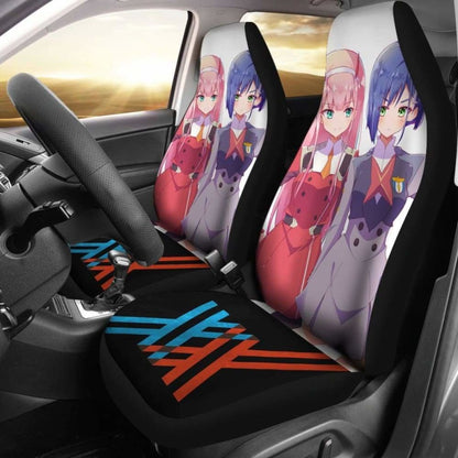 Zero Two And Ichigo Darling In The Franxx Seat Covers 101719 Universal Fit