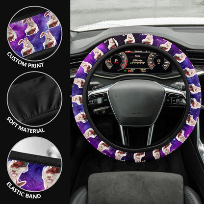 Zero Two Bunny Anime Custom Car Steering Wheel Cover