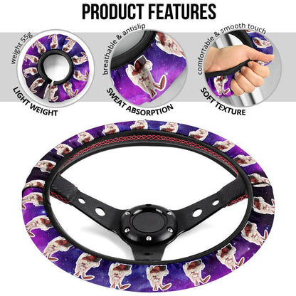 Zero Two Bunny Anime Custom Car Steering Wheel Cover