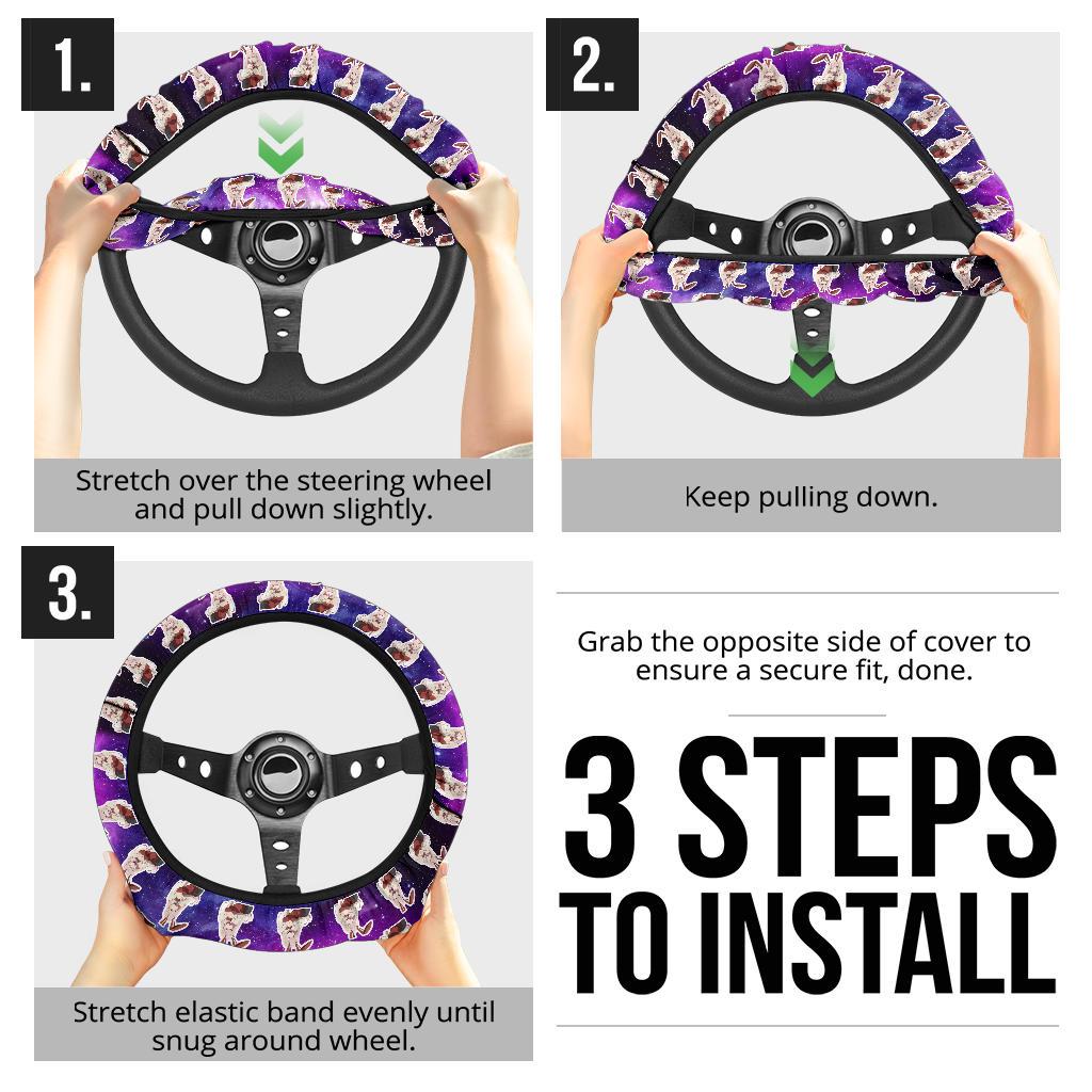 Zero Two Bunny Anime Custom Car Steering Wheel Cover