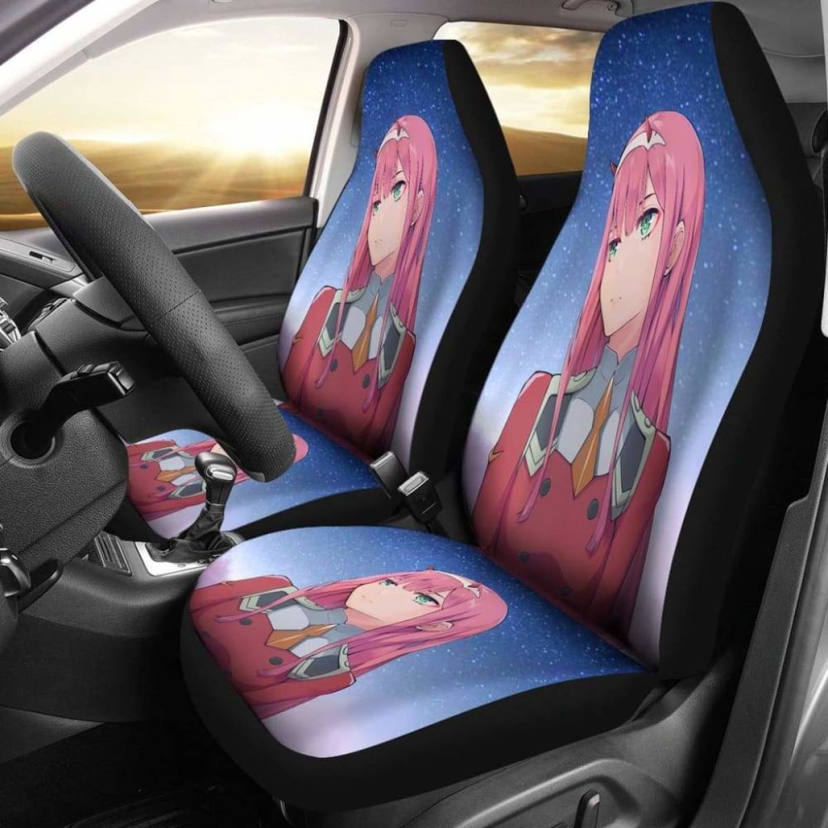 Zero Two Darling In The Franxx Car Seat Covers 2 Universal Fit 051012
