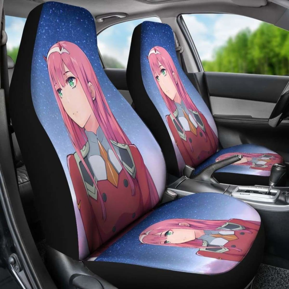 Zero Two Darling In The Franxx Car Seat Covers 2 Universal Fit 051012