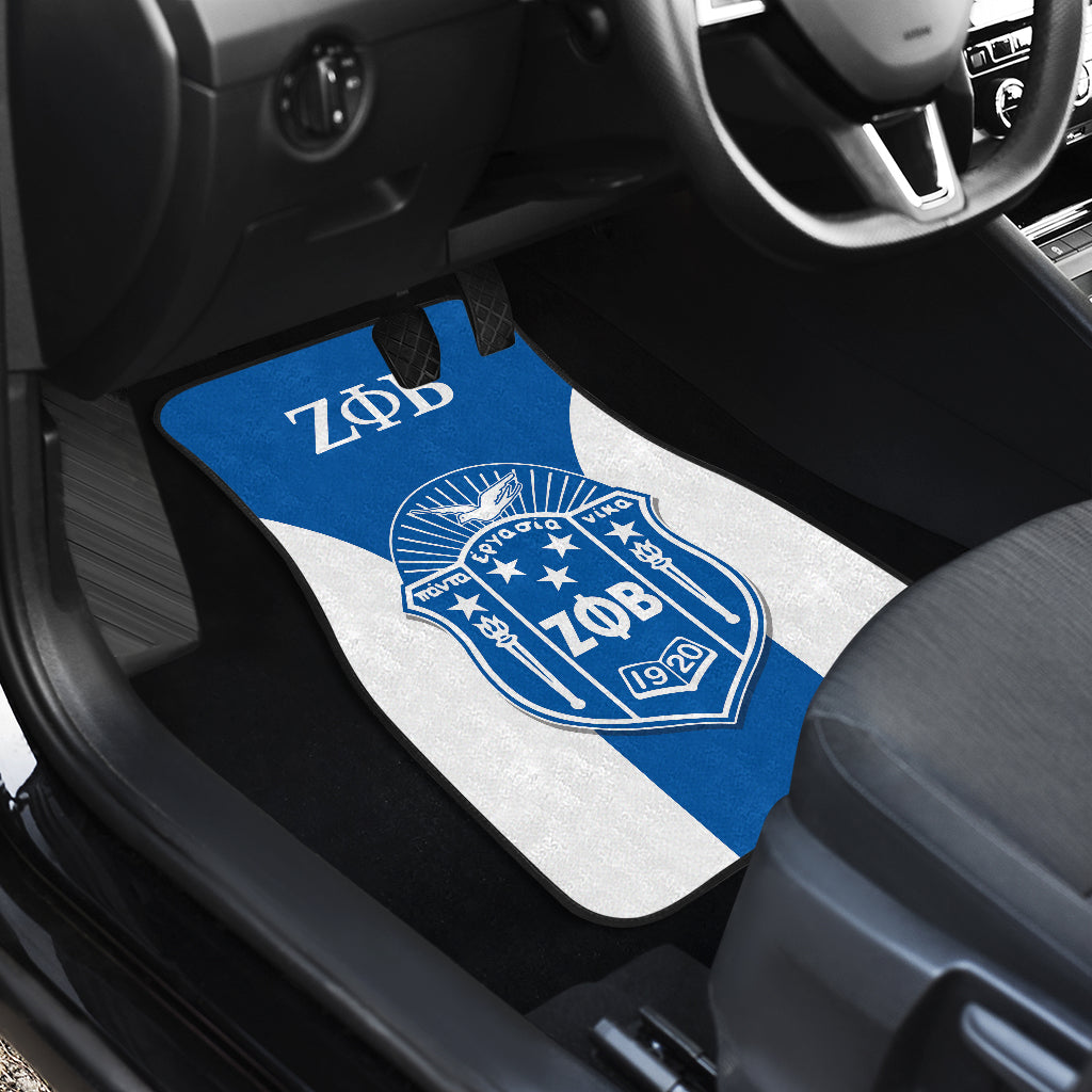 Zeta Phi Beta Sororities Car Floor Mats Custom For Fans Ci230207-05