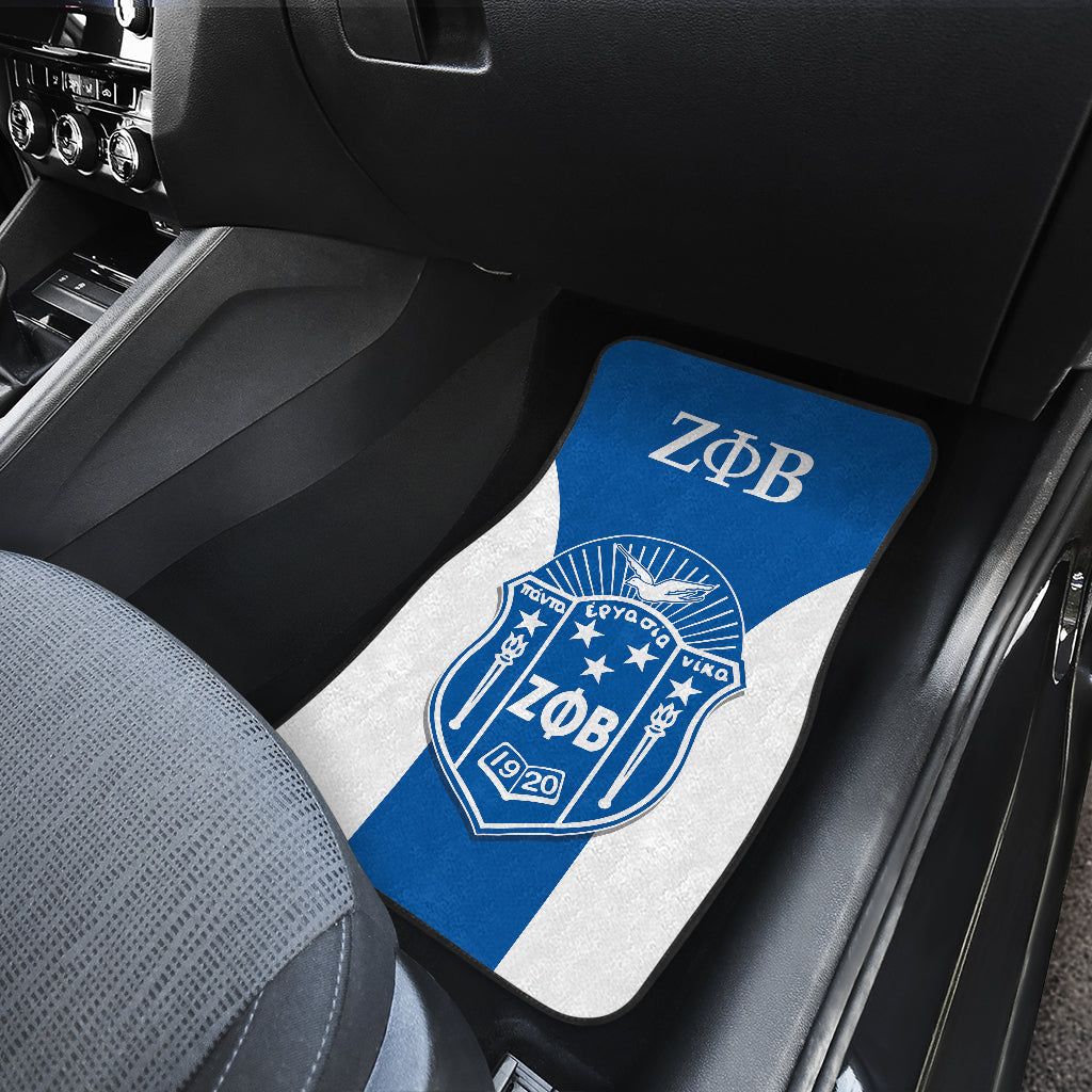 Zeta Phi Beta Sororities Car Floor Mats Custom For Fans Ci230207-05