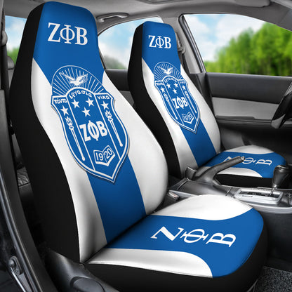Zeta Phi Beta Sororities Car Seat Covers Custom For Fans Ci230207-04