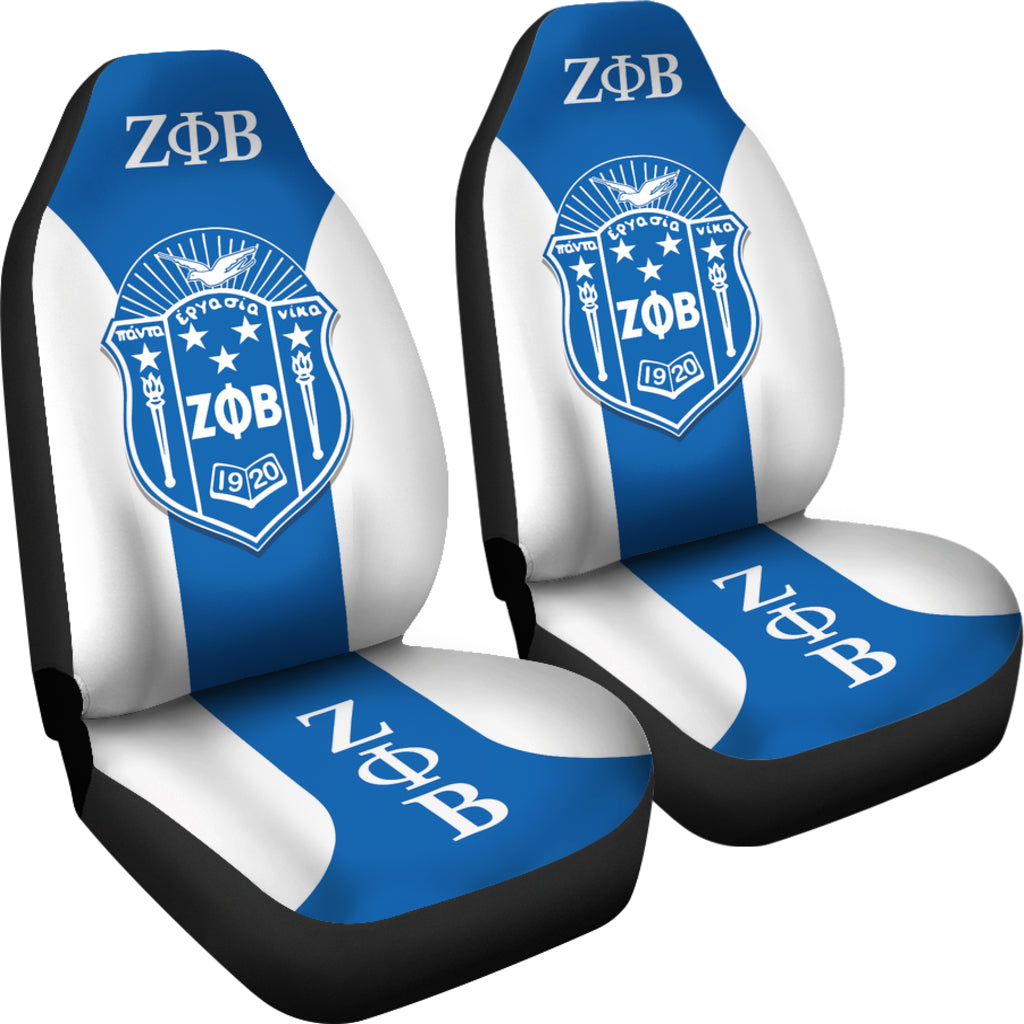 Zeta Phi Beta Sororities Car Seat Covers Custom For Fans Ci230207-04