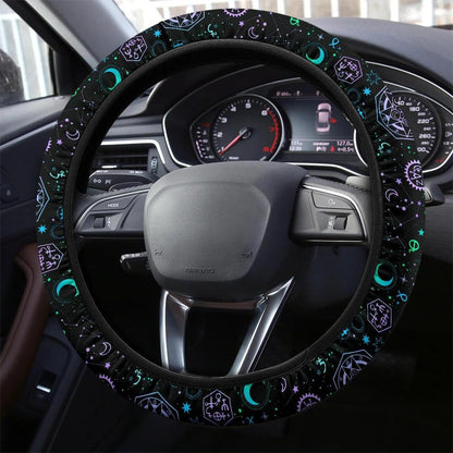 Zodiac Art Car Steering Wheel Cover