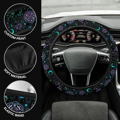 Zodiac Art Car Steering Wheel Cover